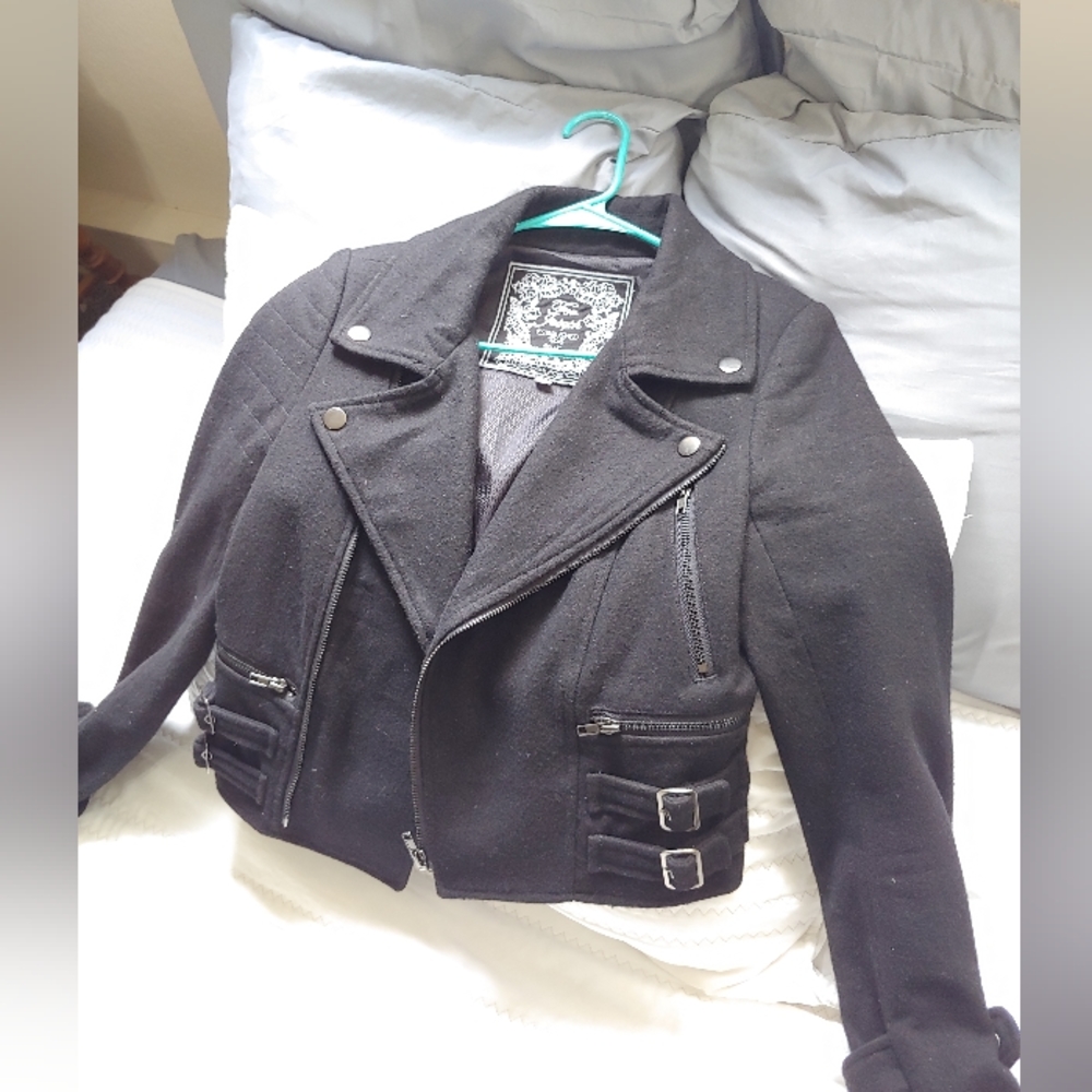 Black wool coat